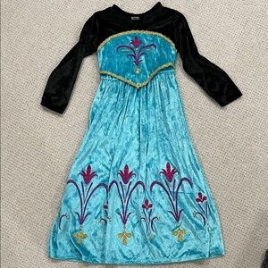 Disney Anna Long Sleeve Dress with Embroidered Details